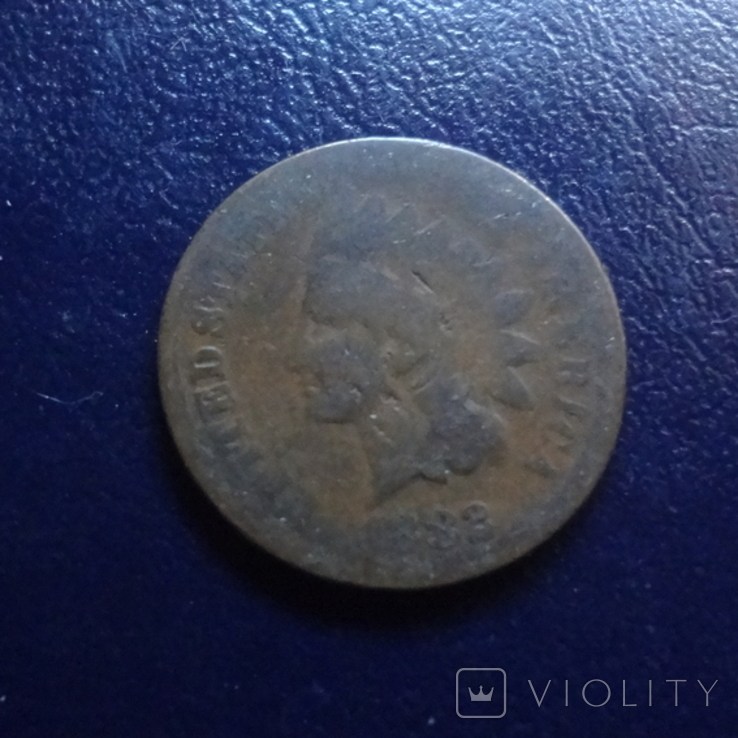 1 цент 1882 США (Г.16.25), фото №2