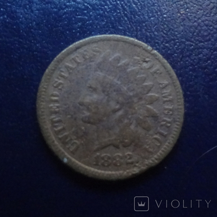 1 цент 1882 США (Г.16.27), фото №3