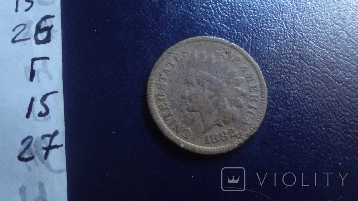 1 цент 1882 США (Г.16.27), фото №6