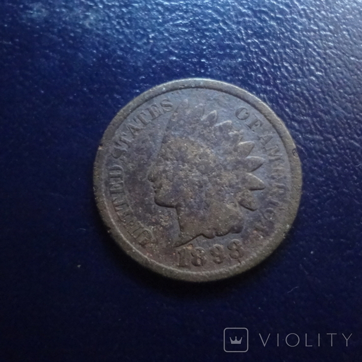 1 цент 1898 США (Г.16.28), фото №2