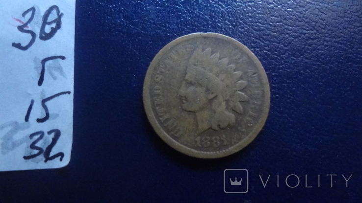 1 цент 1881 США (Г.16.32), фото №4