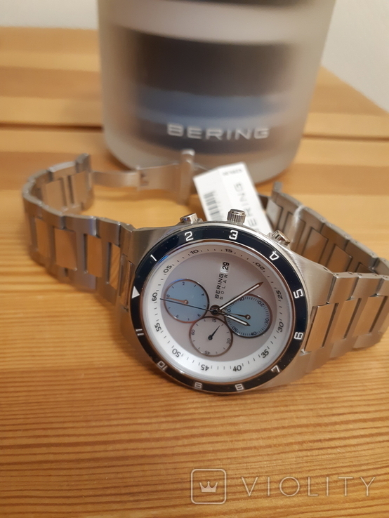 Часы хронограф Bering Solar Watch Sapphire Crystal, фото №2