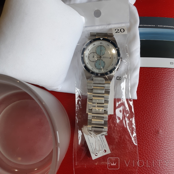 Часы хронограф Bering Solar Watch Sapphire Crystal, фото №10