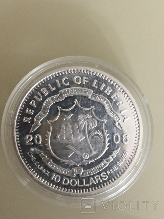 10 доларов -( Либерия -2006) 2, фото №4