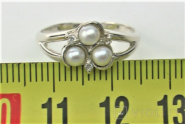 Кольцо перстень серебро 925 проба 17 размер 1.80 грамма, фото №5