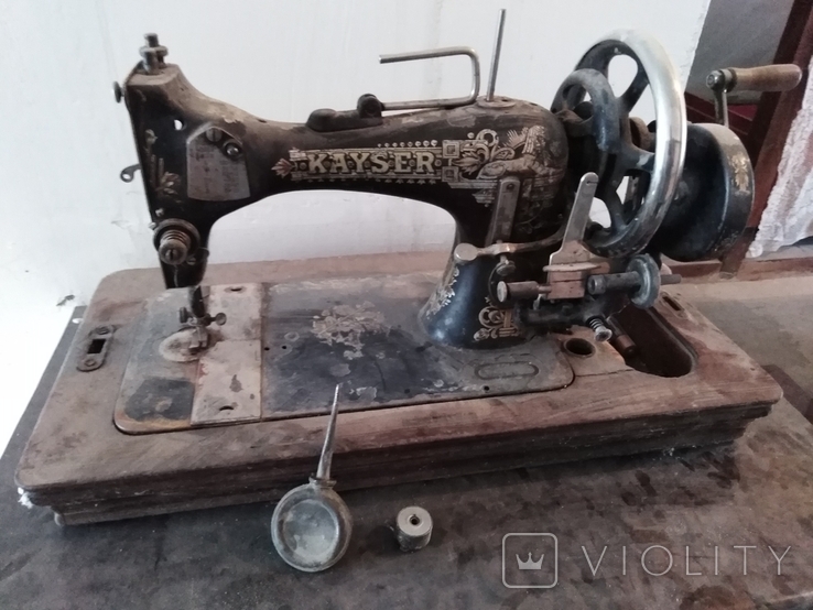 Kayser старинная немецкая швейная машинка, фото №7