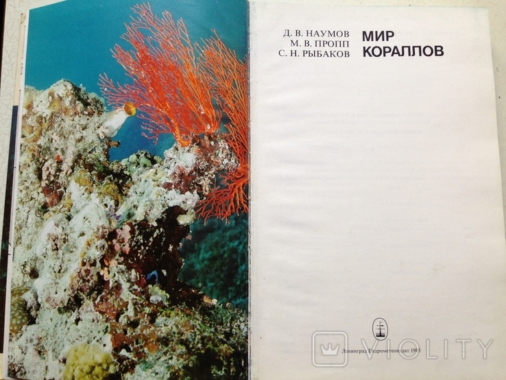 Мир кораллов.Наумов. Гидрометеоиздат,1985., фото №2