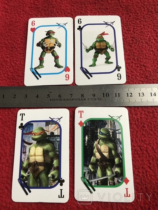 Turtles, игральные карты., фото №4