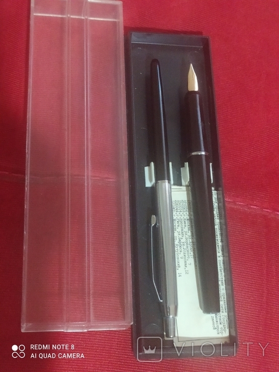 Ручка с золотым пером,набор., фото №2