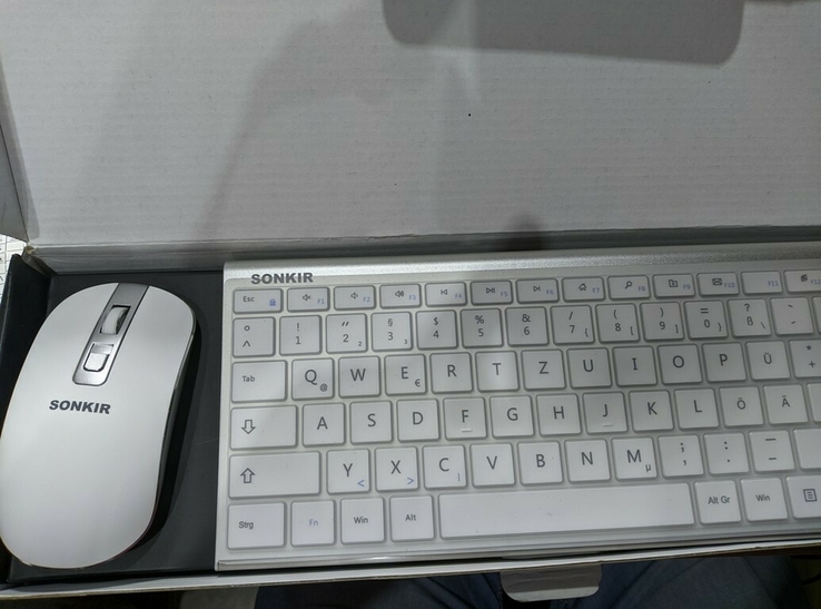 Комплект клавіатура + миша Wireless Keyboard and Mouse Combo, Sonkir K-18, фото №2