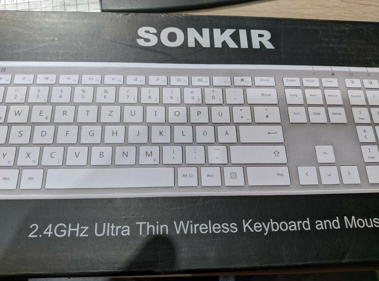 Комплект клавіатура + миша Wireless Keyboard and Mouse Combo, Sonkir K-18, фото №7