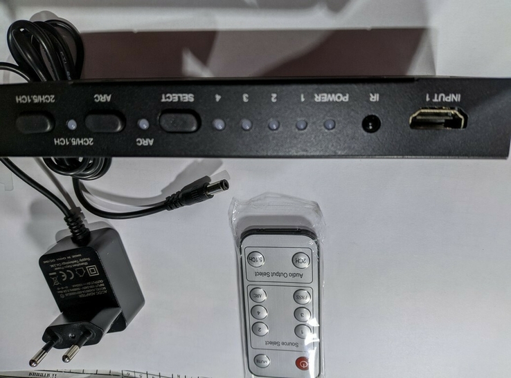 Portta 4x1 HDMI Switcher with Audio+ ARC Support 4K 60Hz, фото №5
