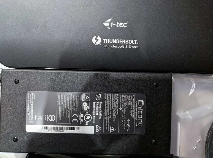 Докстанція i-tec thunderbolt 3 docking station + power adapter 180 w, photo number 3