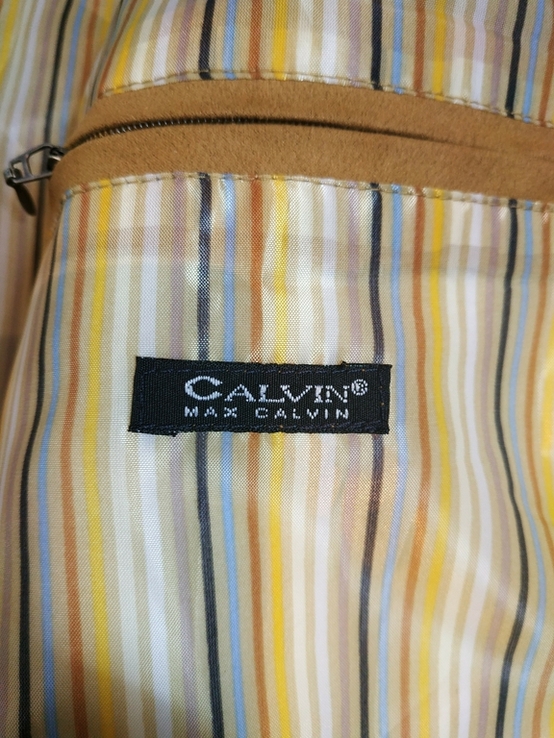 Куртка легкая. Ветровка MAX CALVIN эко-замша (микрофазер) р-р 52(состояние!), фото №9