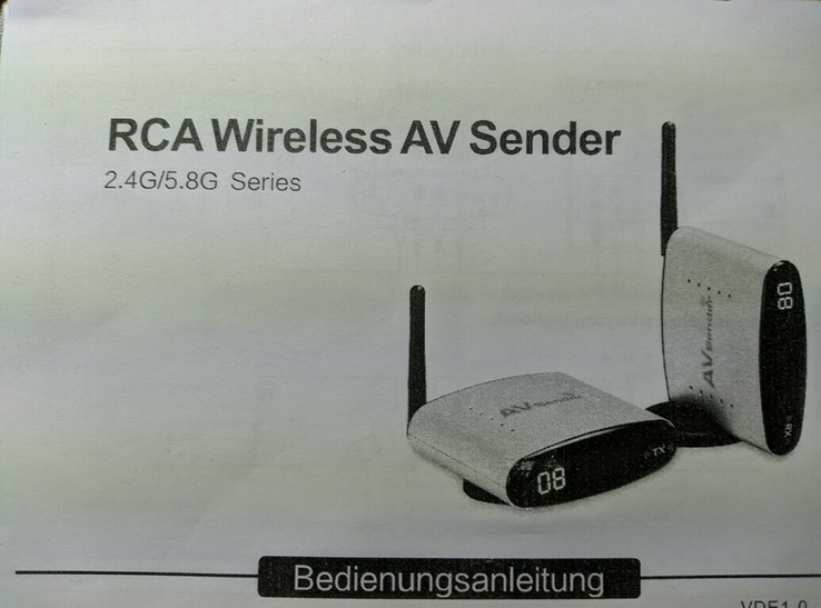 Відеосендер rca wireless av sender (безпровідн. подовж. сигналу), photo number 2