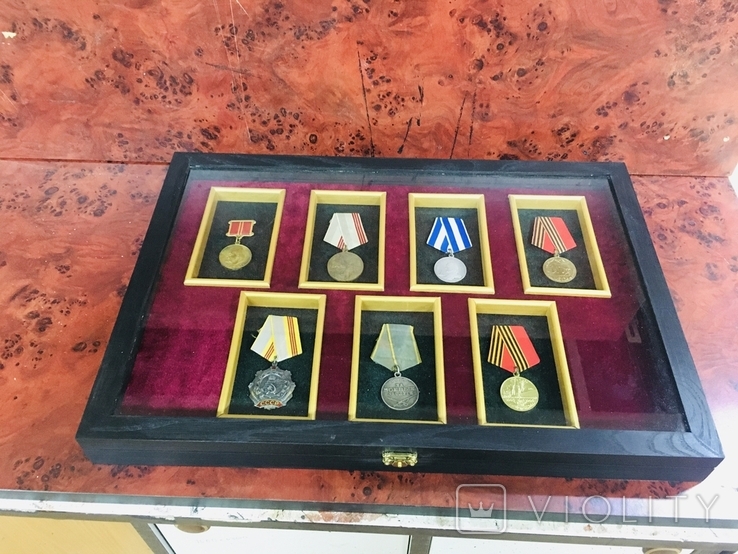 Рамка для орденов и медалей на семь медалей или орденов, фото №10