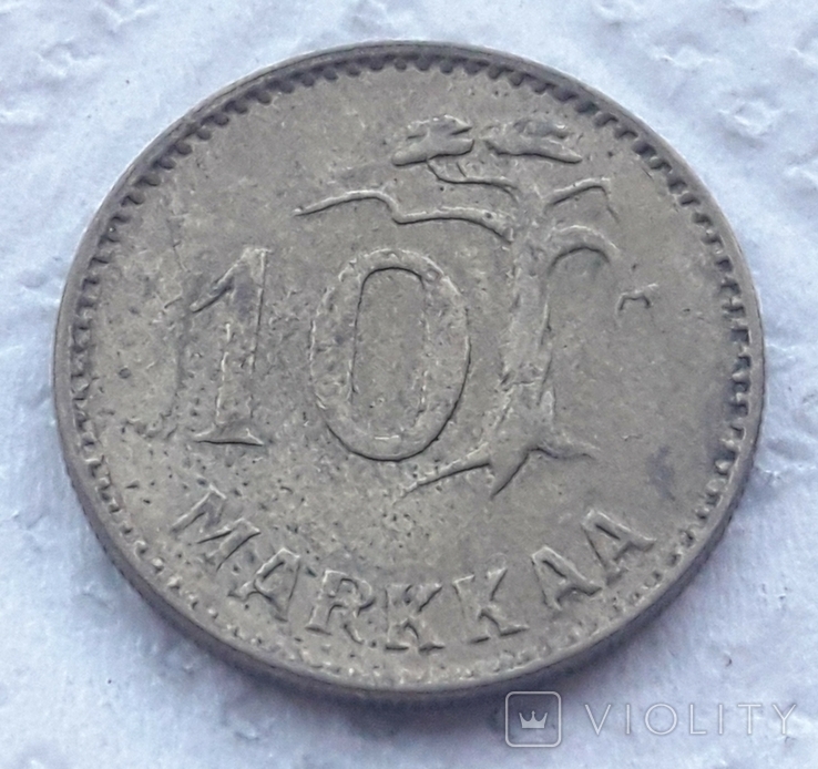 Финляндия 10 марок 1952 год, фото №2