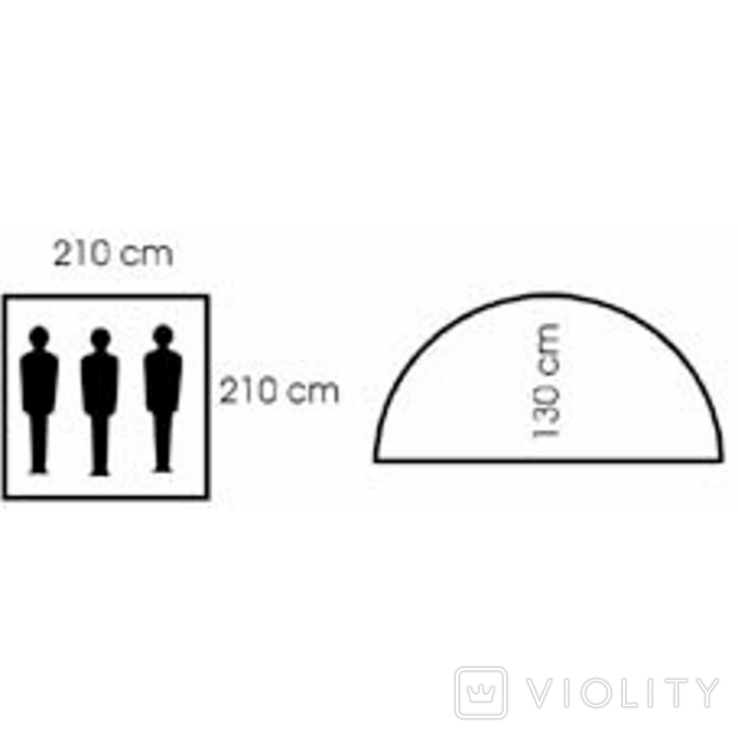 Палатка трехместная "мультик", фото №4