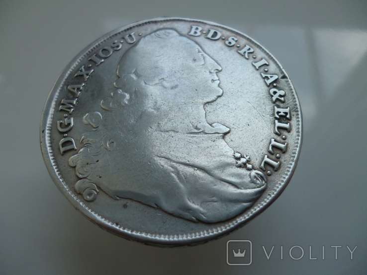 Бавария 1 талер Серебро 1776 рік, фото №4