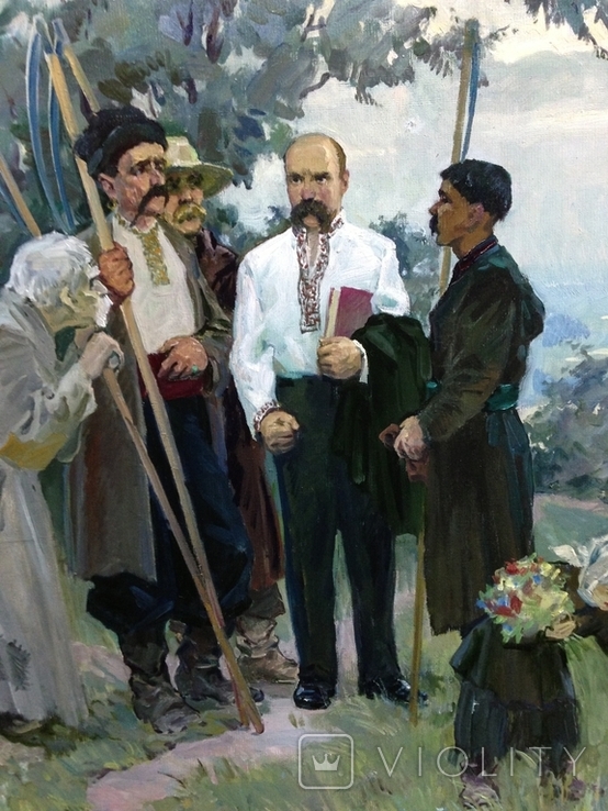 Т.Г. Шевченко и крестьяне 1975 год Заслуженный художник Украины, фото №5