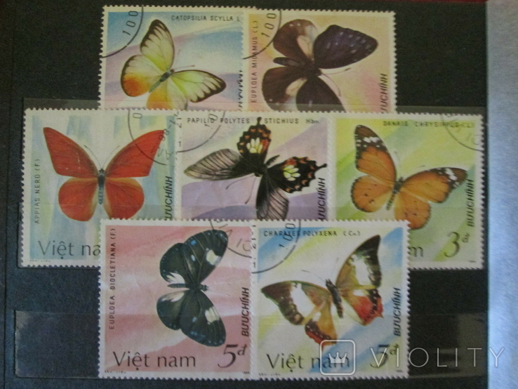 Вьетнам 1987 бабочки гаш серия