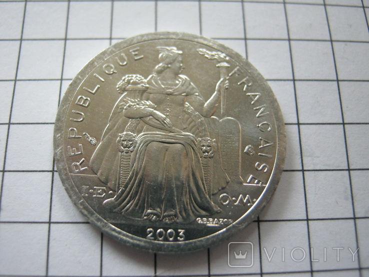 Полинезия 1 франк 2003 года