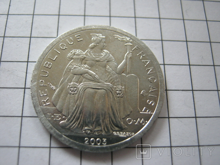 Полинезия 1 франк 2003 года