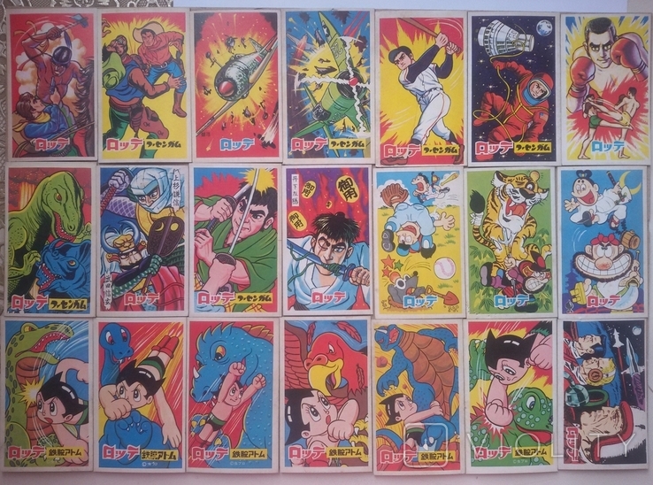 Япония Lotte 21 бонусная карта к сериям жвачек 1960-х годов