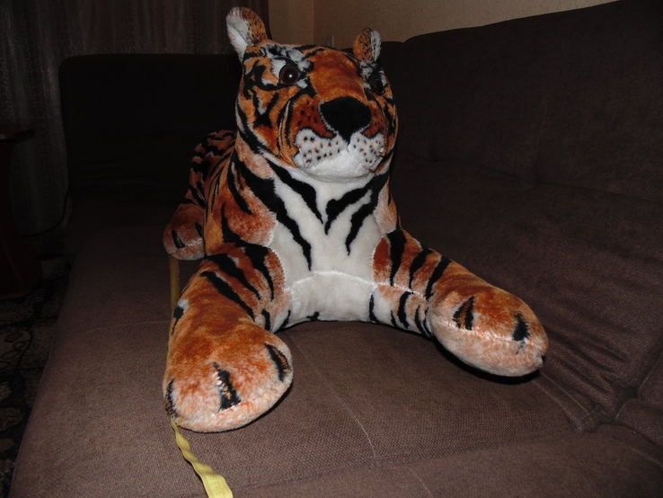 Большая мягкая игрушка тигр, numer zdjęcia 2