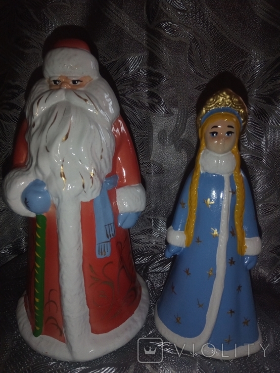 Новогодний сувенир "Дед Мороз и Снегурочка" Украина