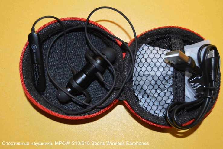 Спортивные наушники, MPOW S10 Sports Wireless Earphones, фото №3