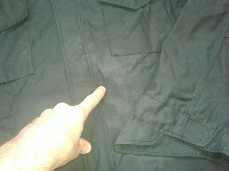 Куртка с зимней съёмной подстёжкой по типу М-65, чёрная, р.XXL - уценка (1), фото №5