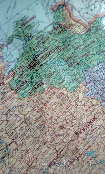 Карта СССР большой формат. 175х113см. Тираж 210 600 экз. Масштаб 1: 5 000000. 1989 г., фото №6