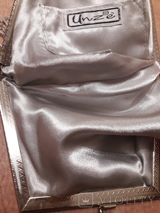 Театральная сумочка с бисером и камнями Unze на реставрацию + бонус, фото №11
