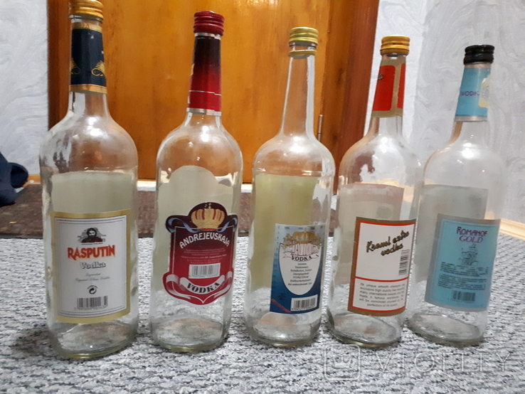 10 бутылок из 90-х по 1 л., фото №6