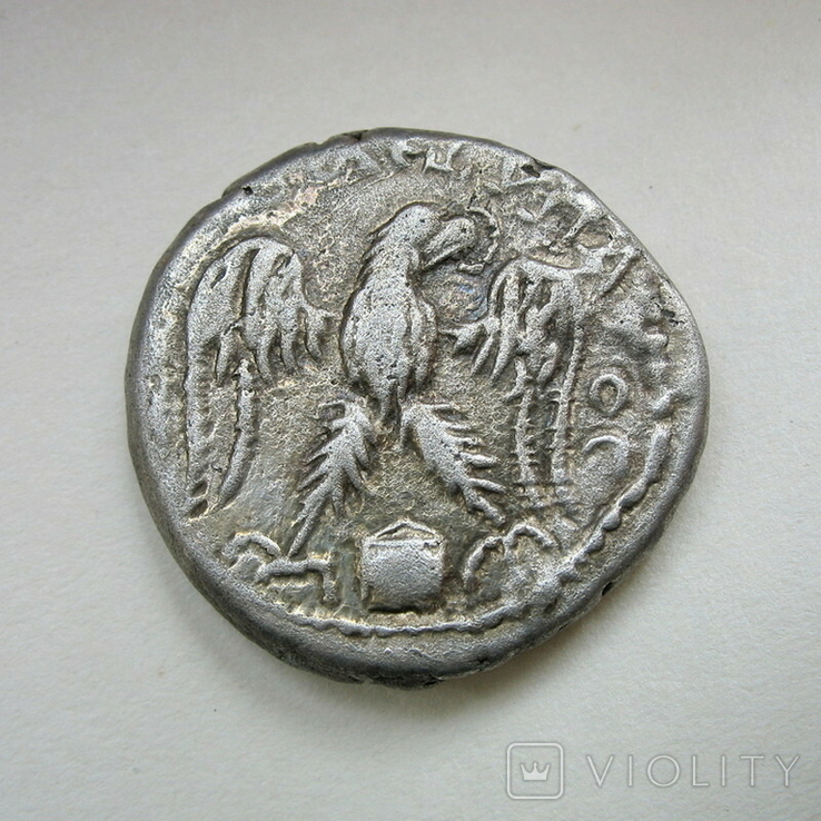 Диадумениан, тетрадрахма (26 мм, 14,19 г), Эдесса (Месопотамия), фото №3