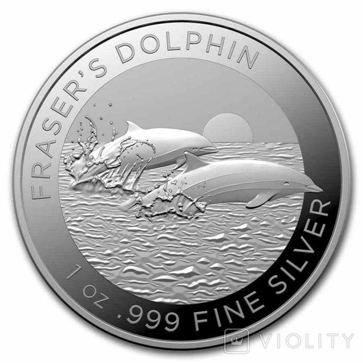Новинка. Австралийский Дельфин 1 доллар 2021 Серебро 1oz 999 АРМЕХ