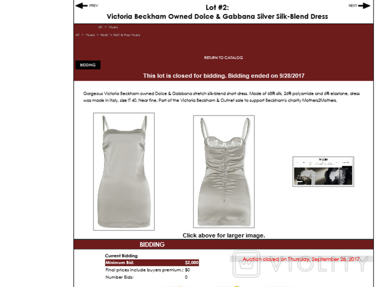 Dolce Gabbana Victoria Beckham брендовое платье, фото №4