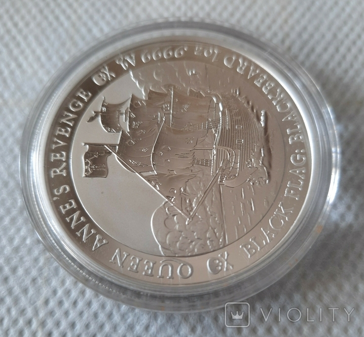 Месть королевы Анны 1 доллар 2019 Серебро 1oz 999,9, фото №4