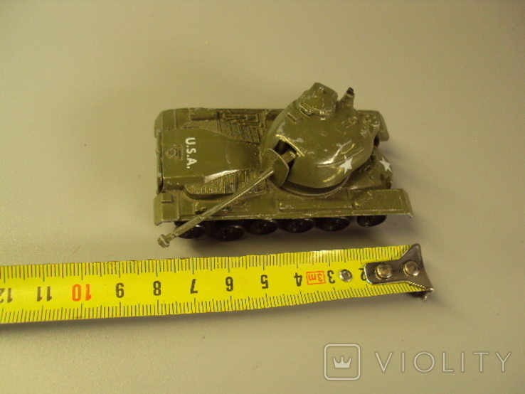 Machine tank t 412 patton USA USA china length 8 cm, photo number 4