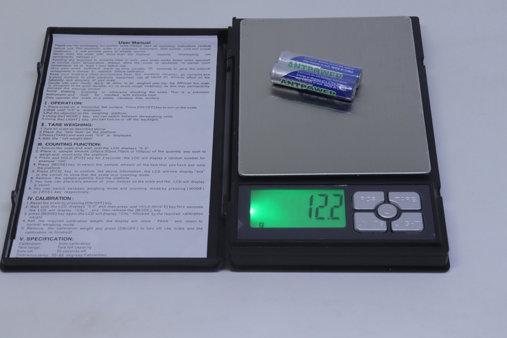 Весы ювелирные Notebook до 2кг с шагом 0.1 грамма