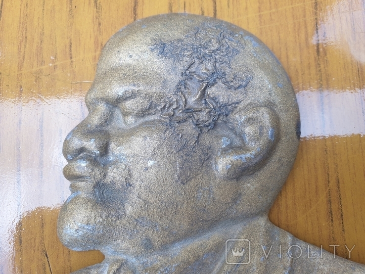 Статуэтка СССР Ленин барельеф плакетка 17см, фото №3