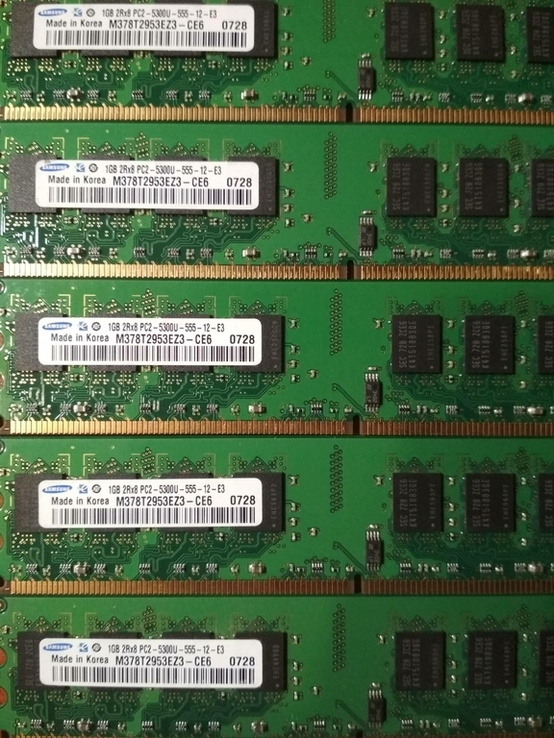Планка ОЗУ DDR 2 Samsung 1GB 667 MHz, фото №2