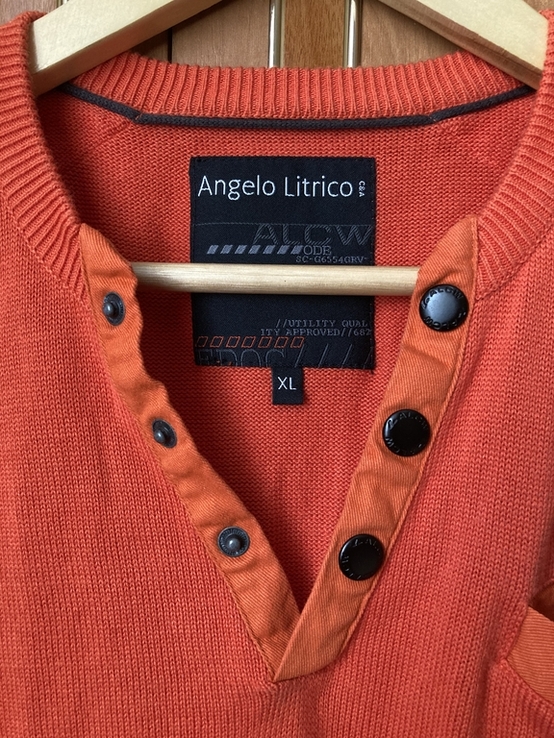 Кофта мужская Angelo Litrico с V-образным вырезом., фото №6