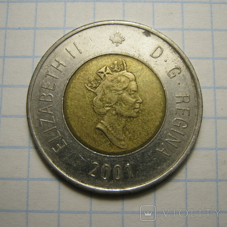 2 долара 2001р.Канада., фото №3