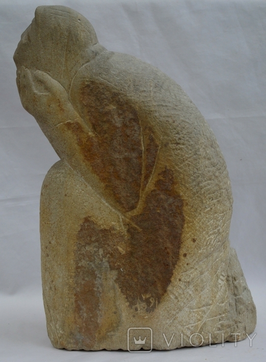Скульптура песчаник. Монашка, фото №6
