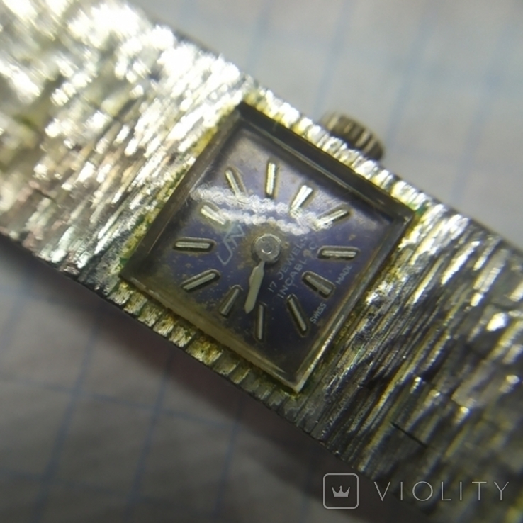 Механические наручные женские часы Uno. 17 камней. Швейцария. На ходу, фото №11