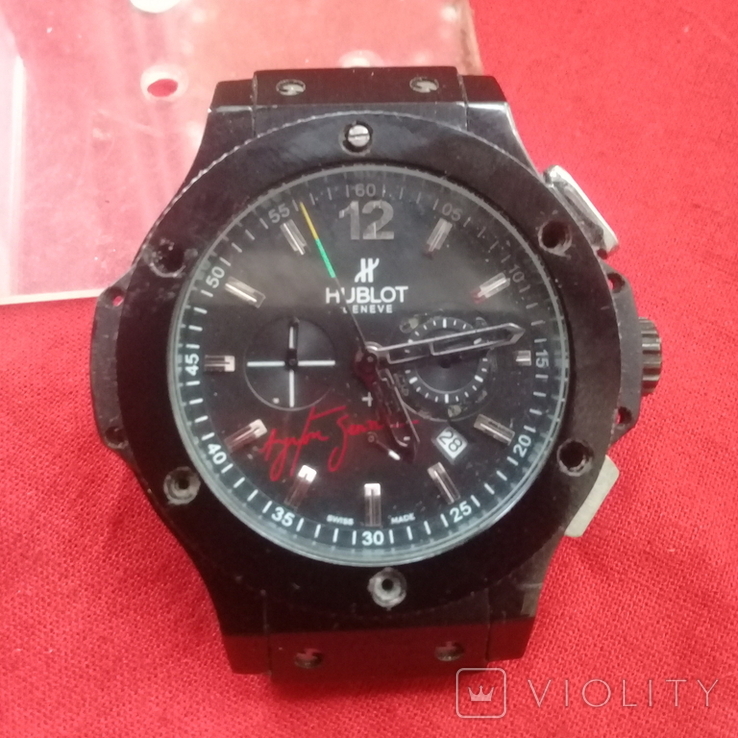 Підроблений хронограф Hublot \ Miyota quartz \ - для запчастин, фото №2