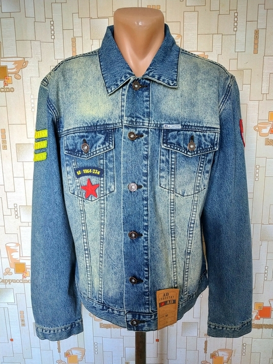 Куртка новая джинсовая AD INDUSTRY джинс коттон р-р М, фото №2
