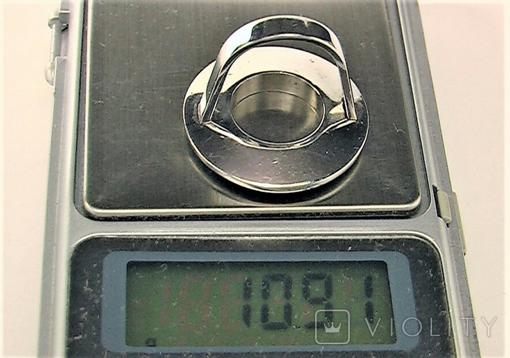 Кольцо перстень бижутерия Bliss оригинал с брилиантом *1894 MI 10,91 грамма размер 16,5, фото №8